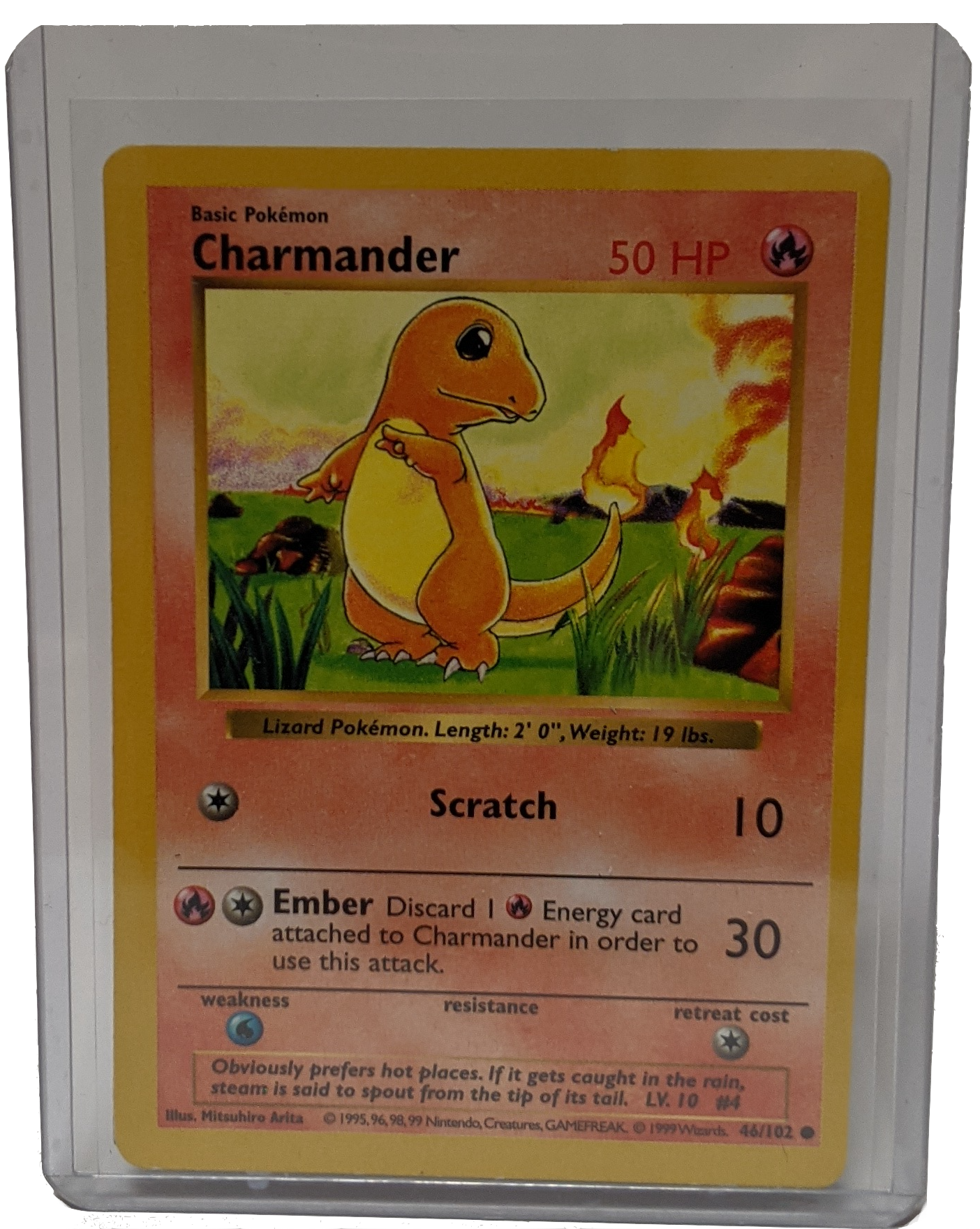 1999 Pokemon Charmander - Unlimited Shadowless
