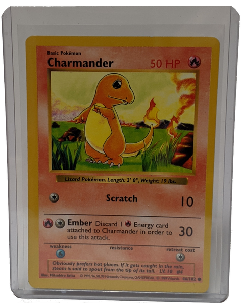 1999 Pokemon Charmander - Unlimited Shadowless | Kaiya's Collectibles 1999 Pokemon Charmander - Unlimited Shadowless | Kaiya's Collectibles