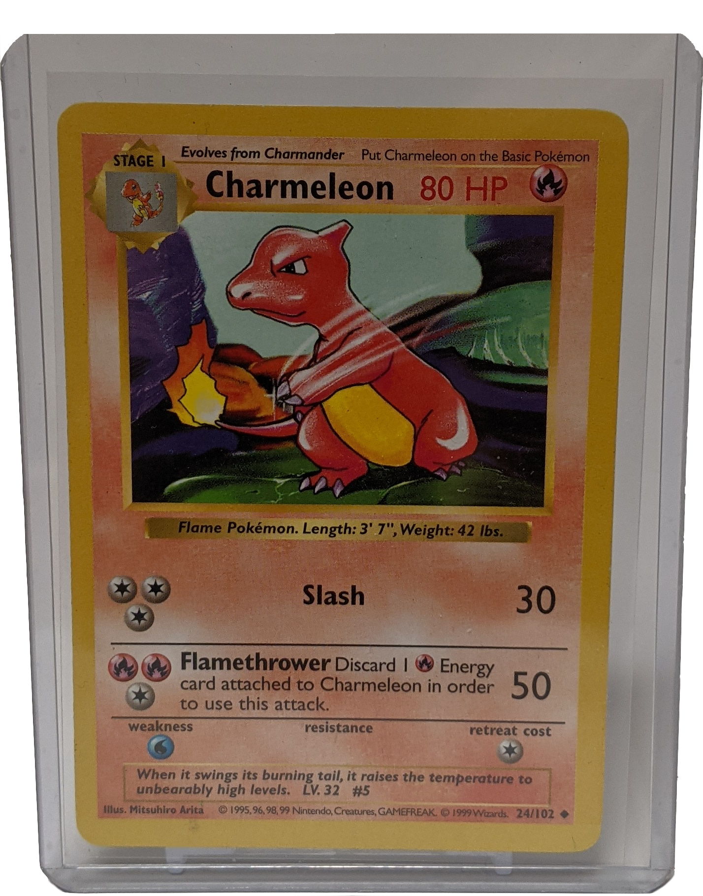 1999 Pokemon Charmeleon - Unlimited Shadowless