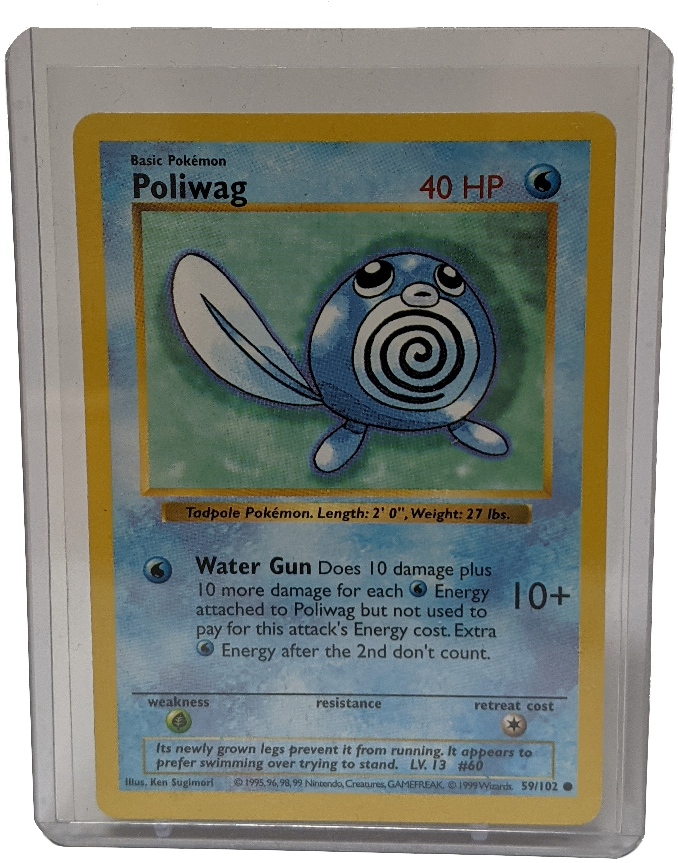 1999 Pokemon Poliwag - Unlimited Shadowless