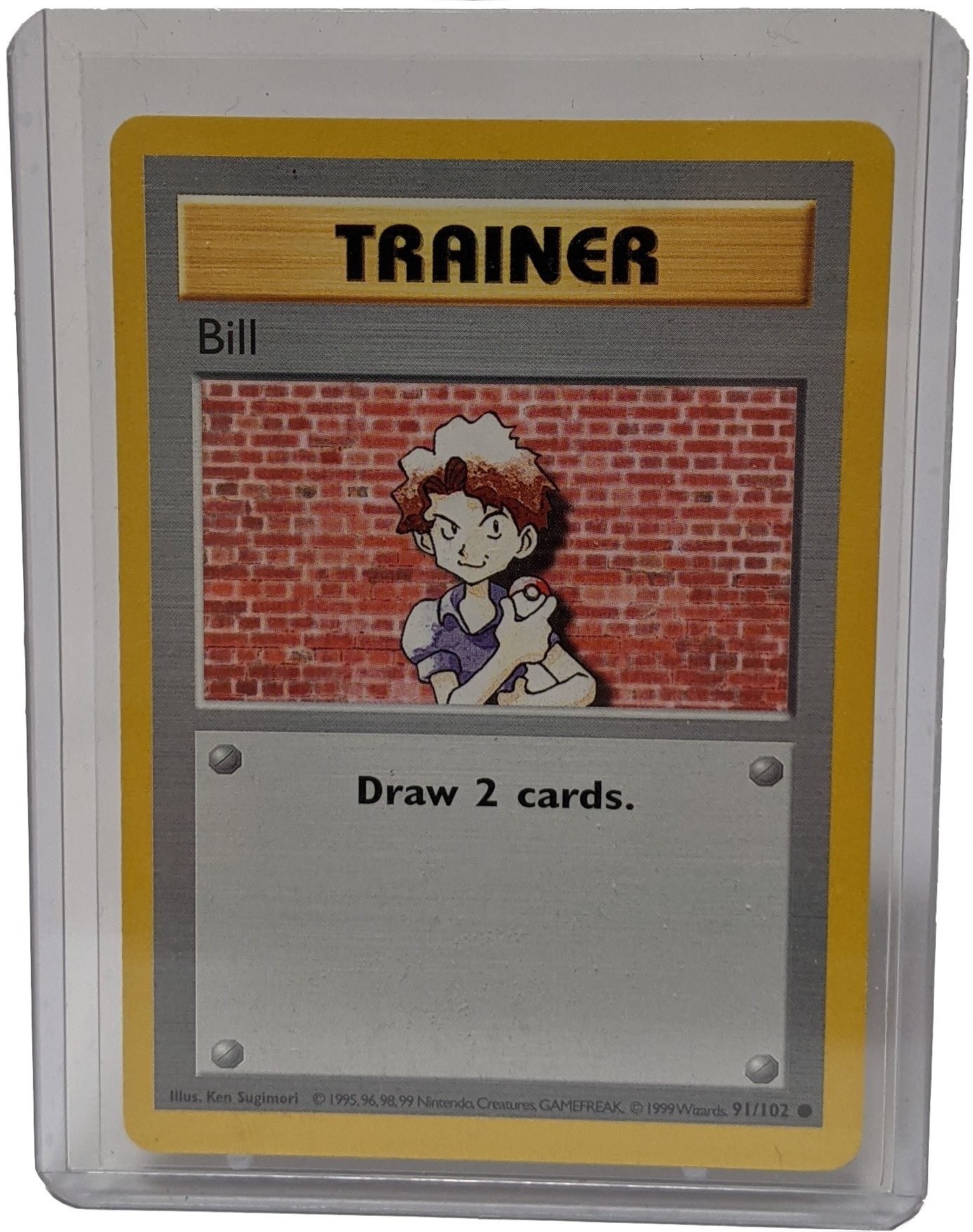 1999 Pokemon Trainer Bill - Unlimited Shadowless 1999 Pokemon Trainer Bill - Unlimited Shadowless