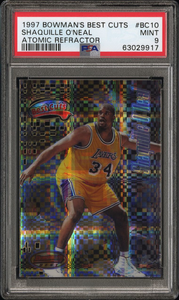 1997 Bowman's Best Cuts Shaquille O'Neal Atomic Refractor - PSA 9